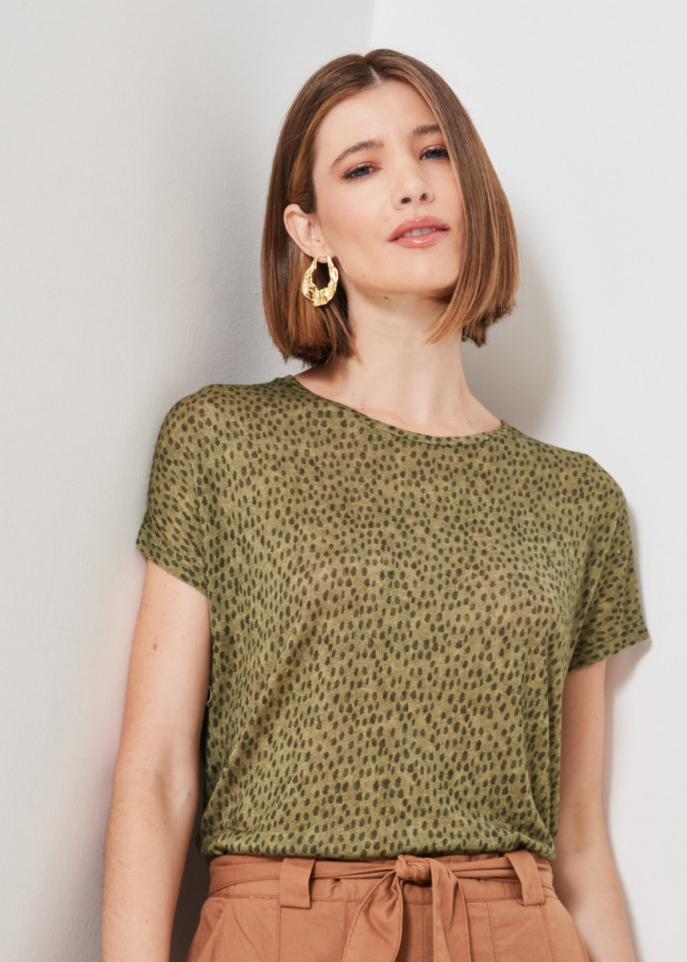 67.20.3401EST BLUSA MALHA ESTAMPA DOTS