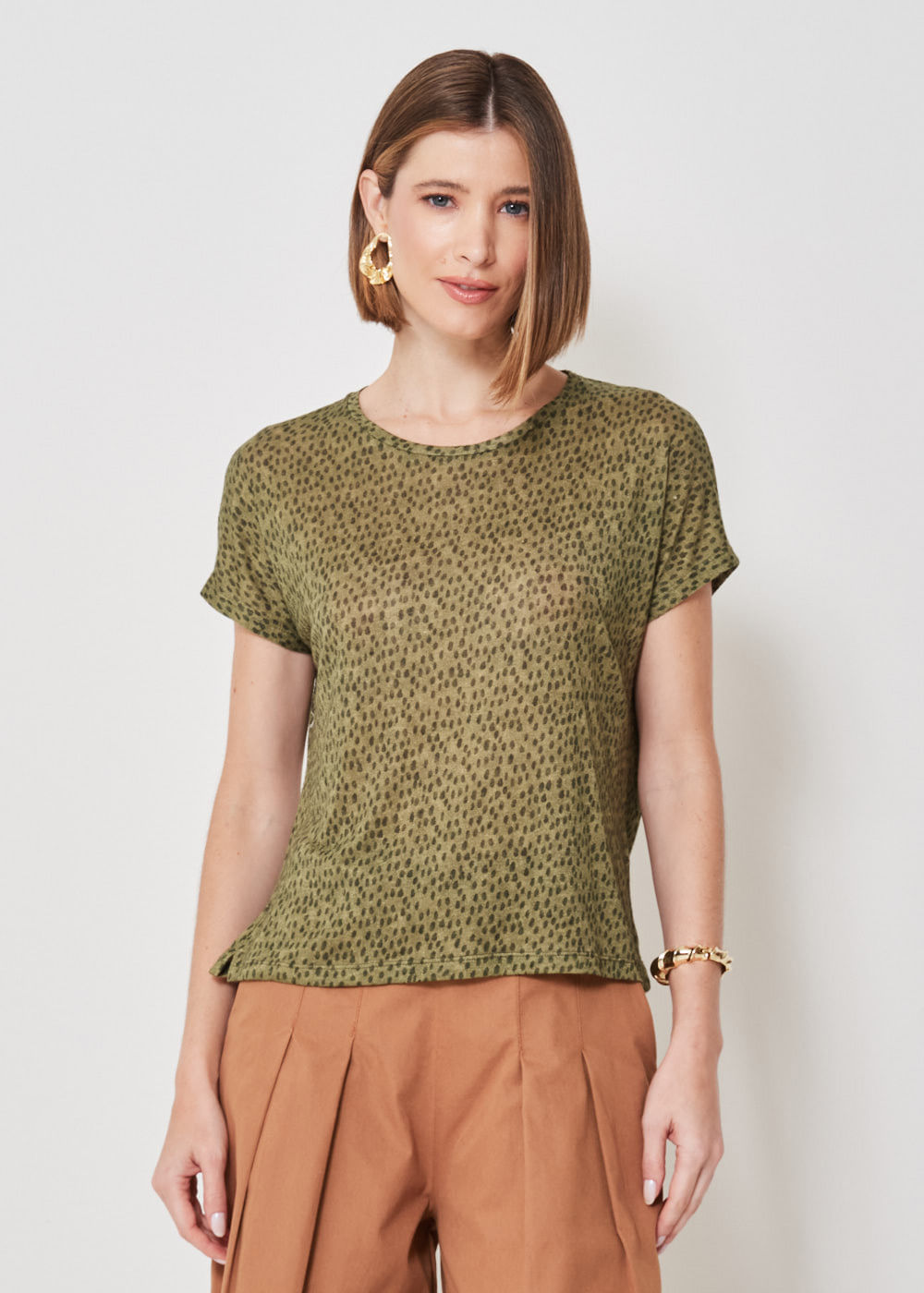 67.20.3401EST BLUSA MALHA ESTAMPA DOTS