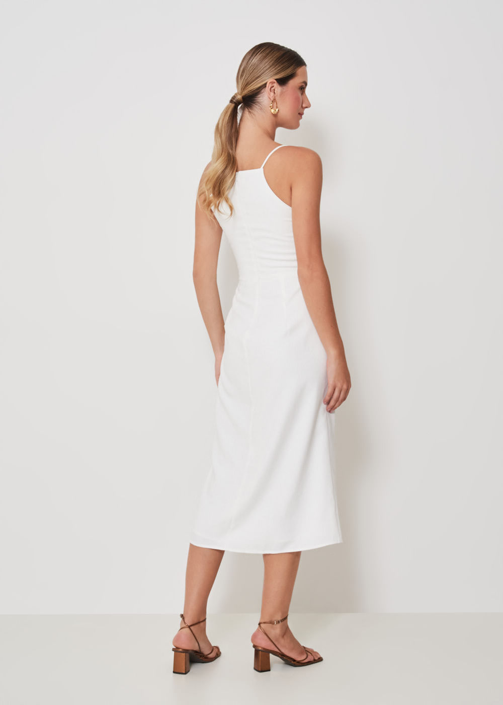53.11.3403OFW VESTIDO MIDI TRANSPASSADO DECOTE V - HIGHLINE