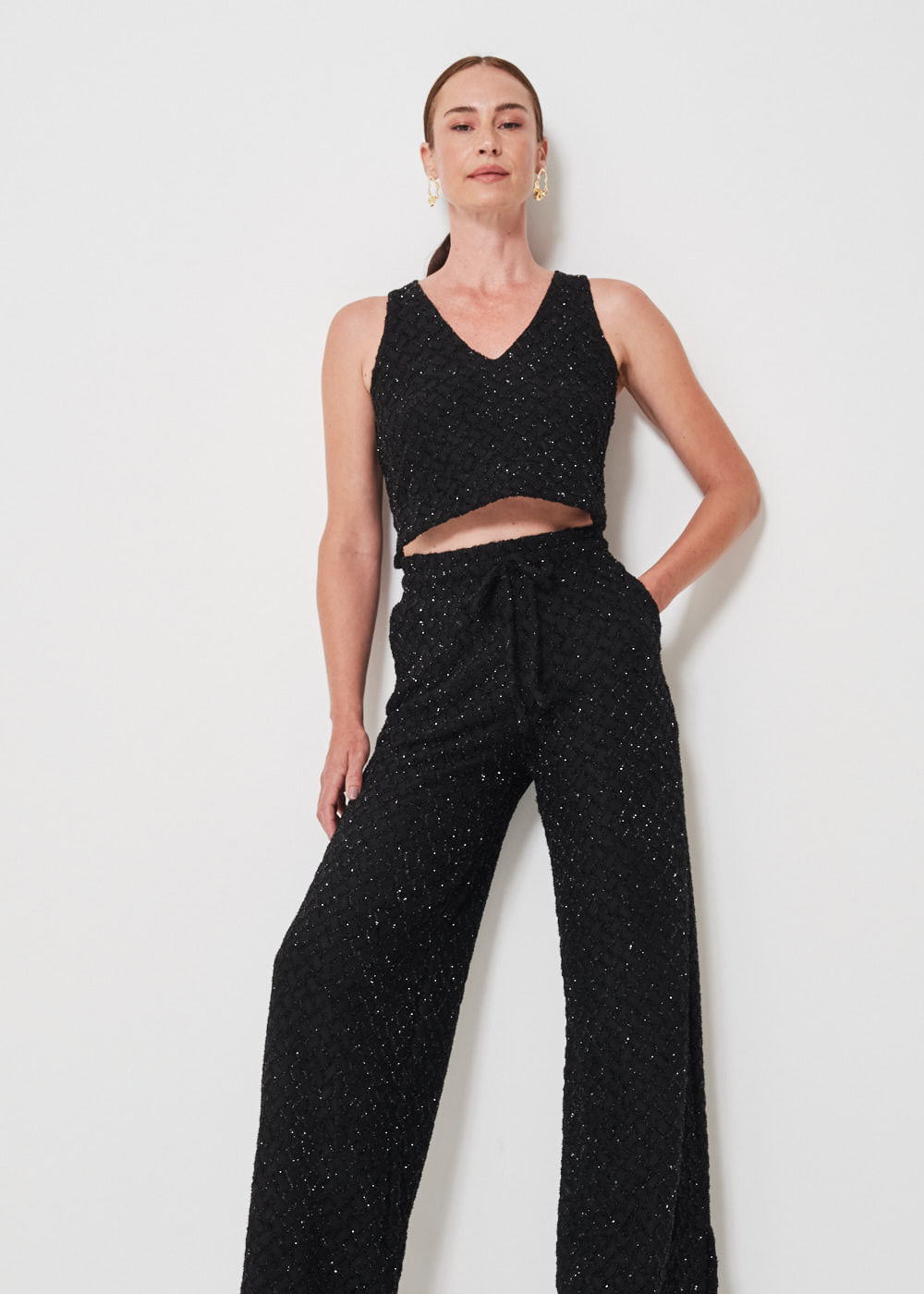62.30.3406PTO CALÇA PANTALONA DE MALHA GLAM