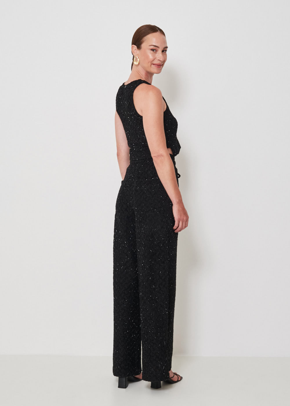 62.30.3406PTO CALÇA PANTALONA DE MALHA GLAM