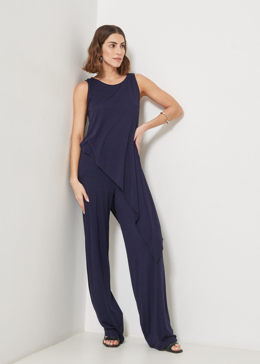 62.30.3414MAR CALÇA PANTALONA MALHA  RECORTES