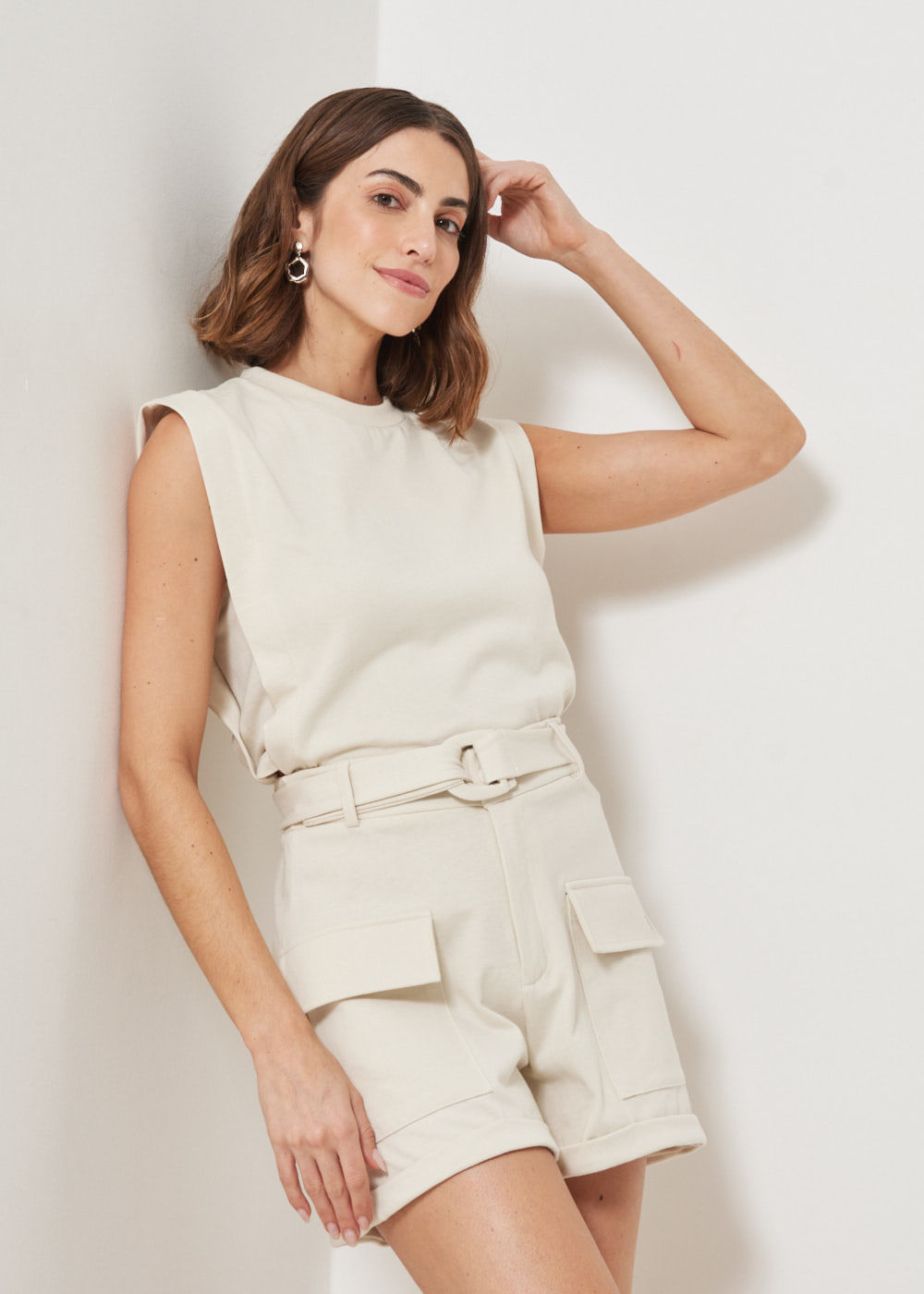 62.50.3402CRU SHORTS BOLSOS CARGO EM MALHA