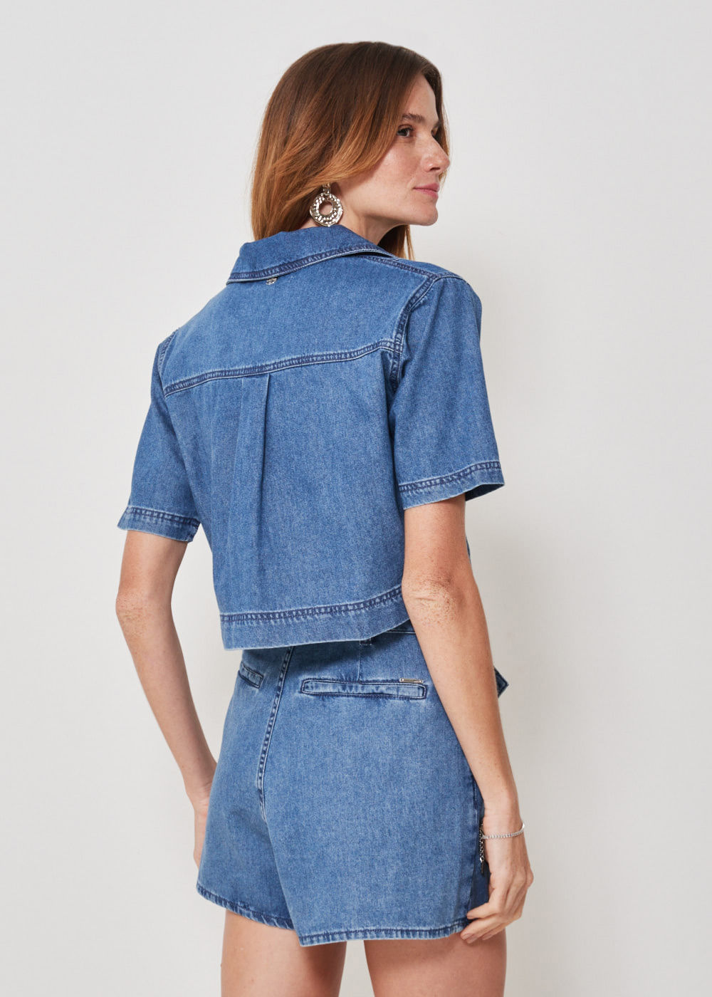 17.40.3401DEL BLUSA JEANS COM BOLSOS