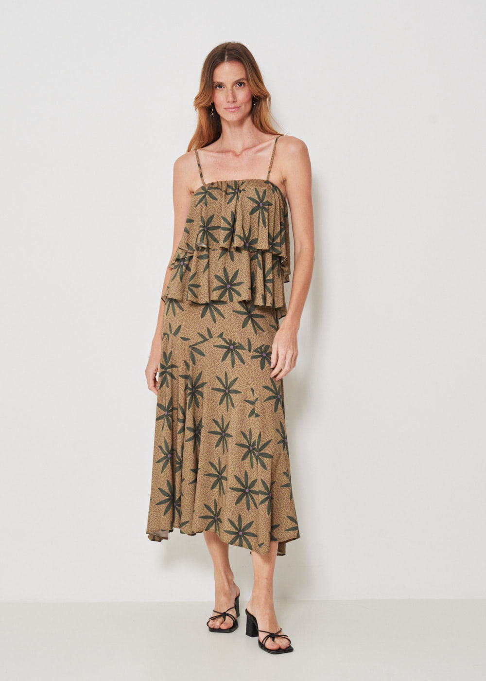54.21.3413EST SAIA COM RECORTE ESTAMPA SUMMER FLOWERS