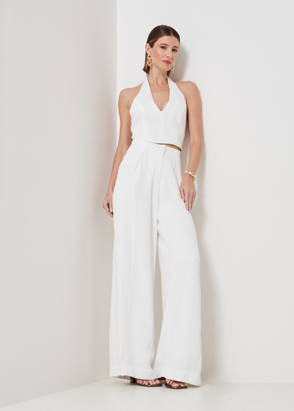 52.10.3408BCO CALÇA PANTALONA ACETINADA - HIGHLINE