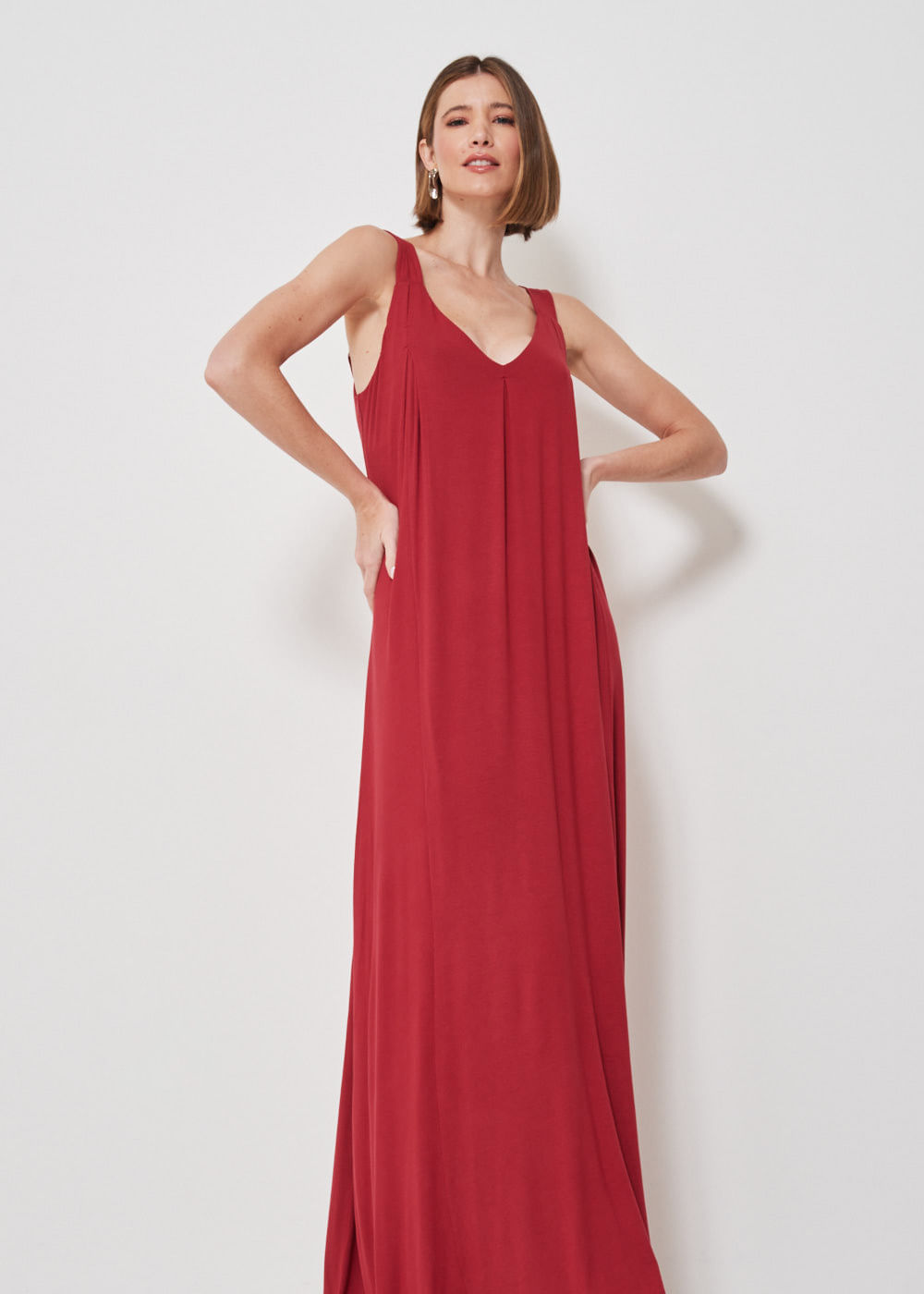 63.40.3402MAL VESTIDO LONGO MALHA DECOTE V