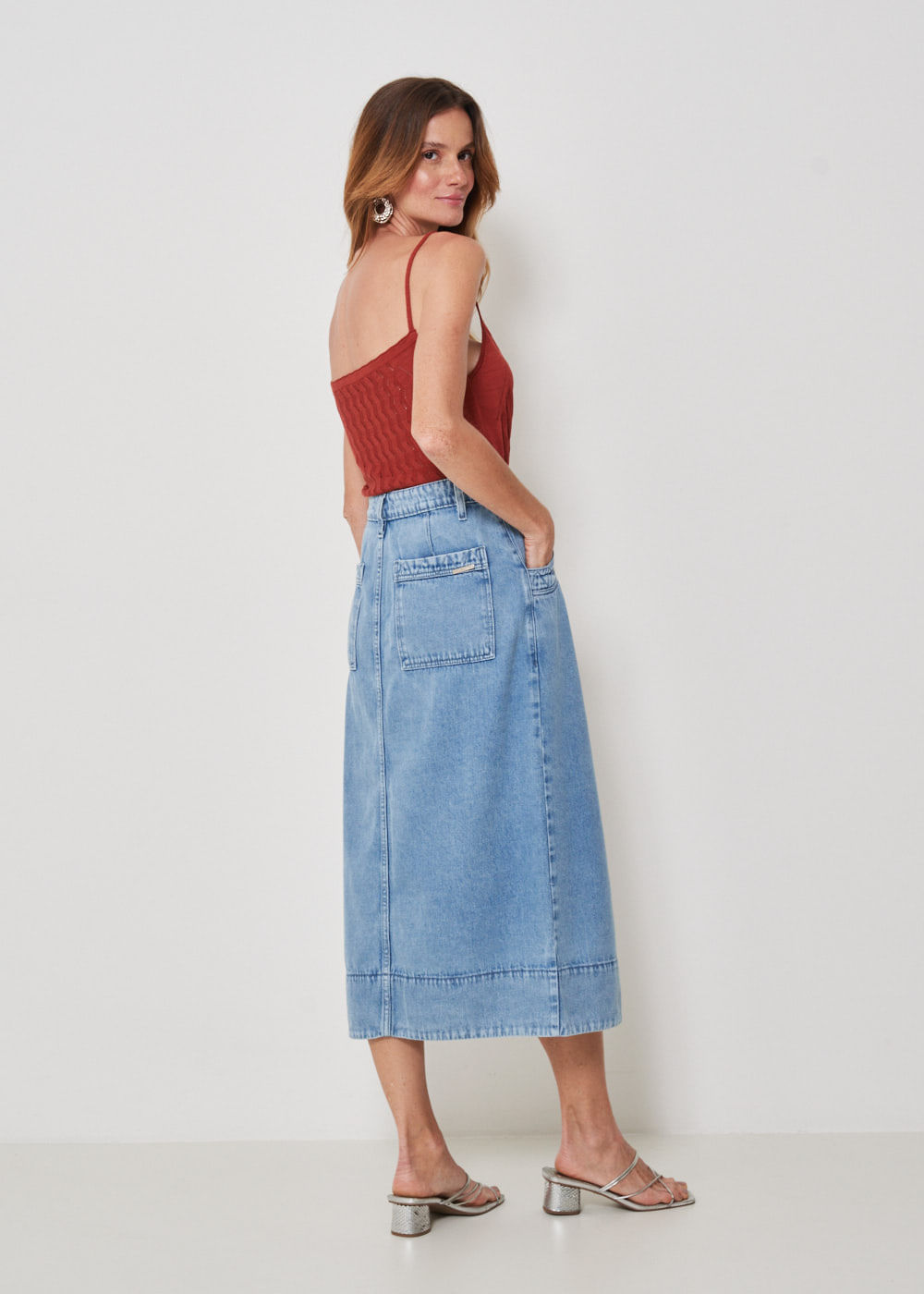 14.22.3401DEL SAIA JEANS LAPIS DETALHE BOLSO