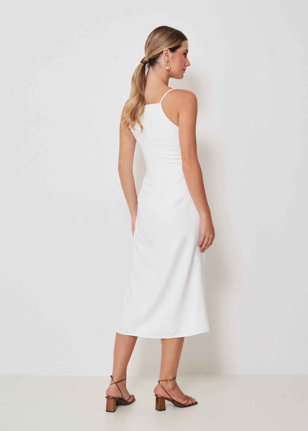 53.11.3403OF1 VESTIDO MIDI TRANSPASSADO DECOTE V - HIGHLINE