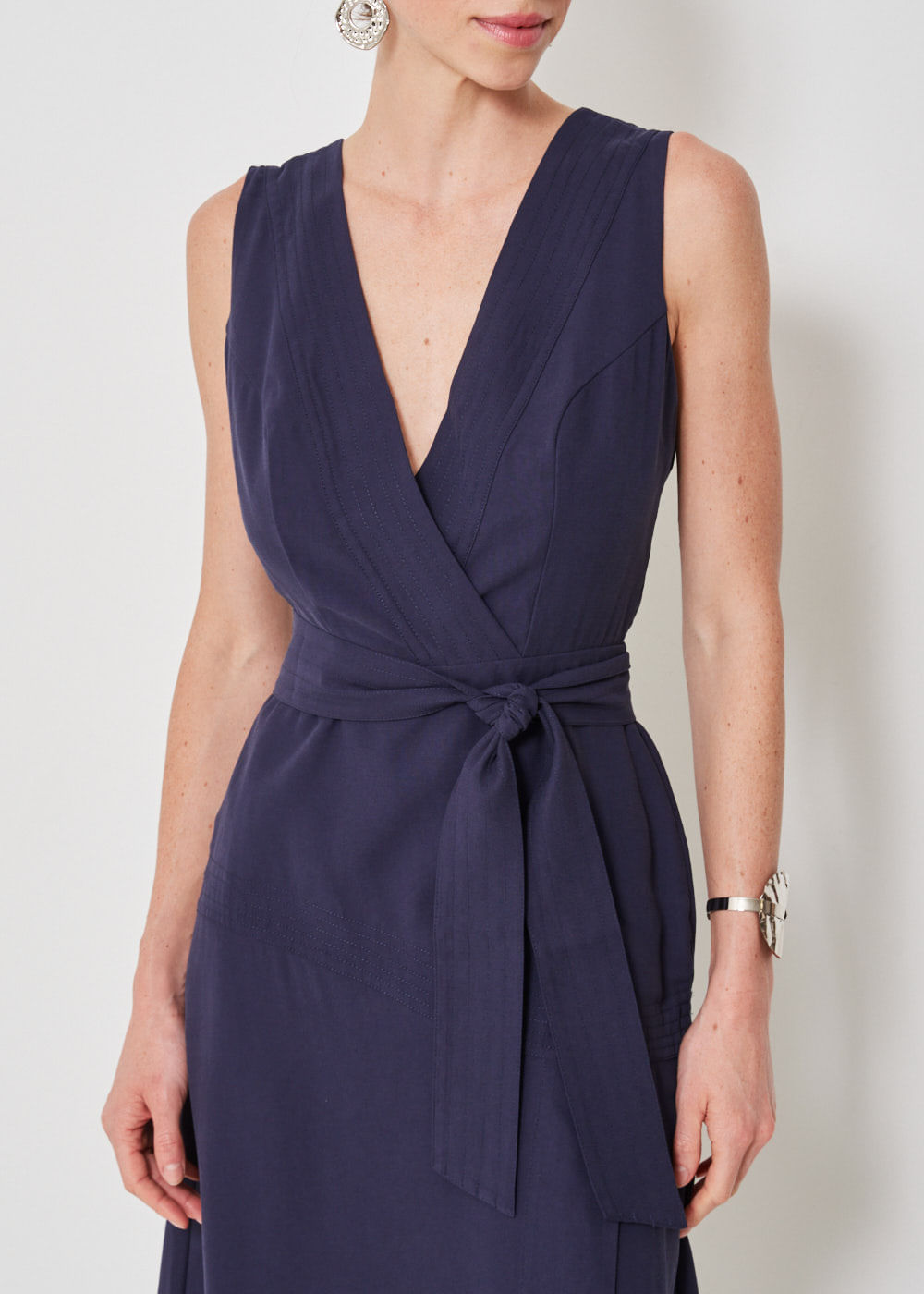 53.11.3406ALM VESTIDO MIDI CACHE COUER - HIGHLINE