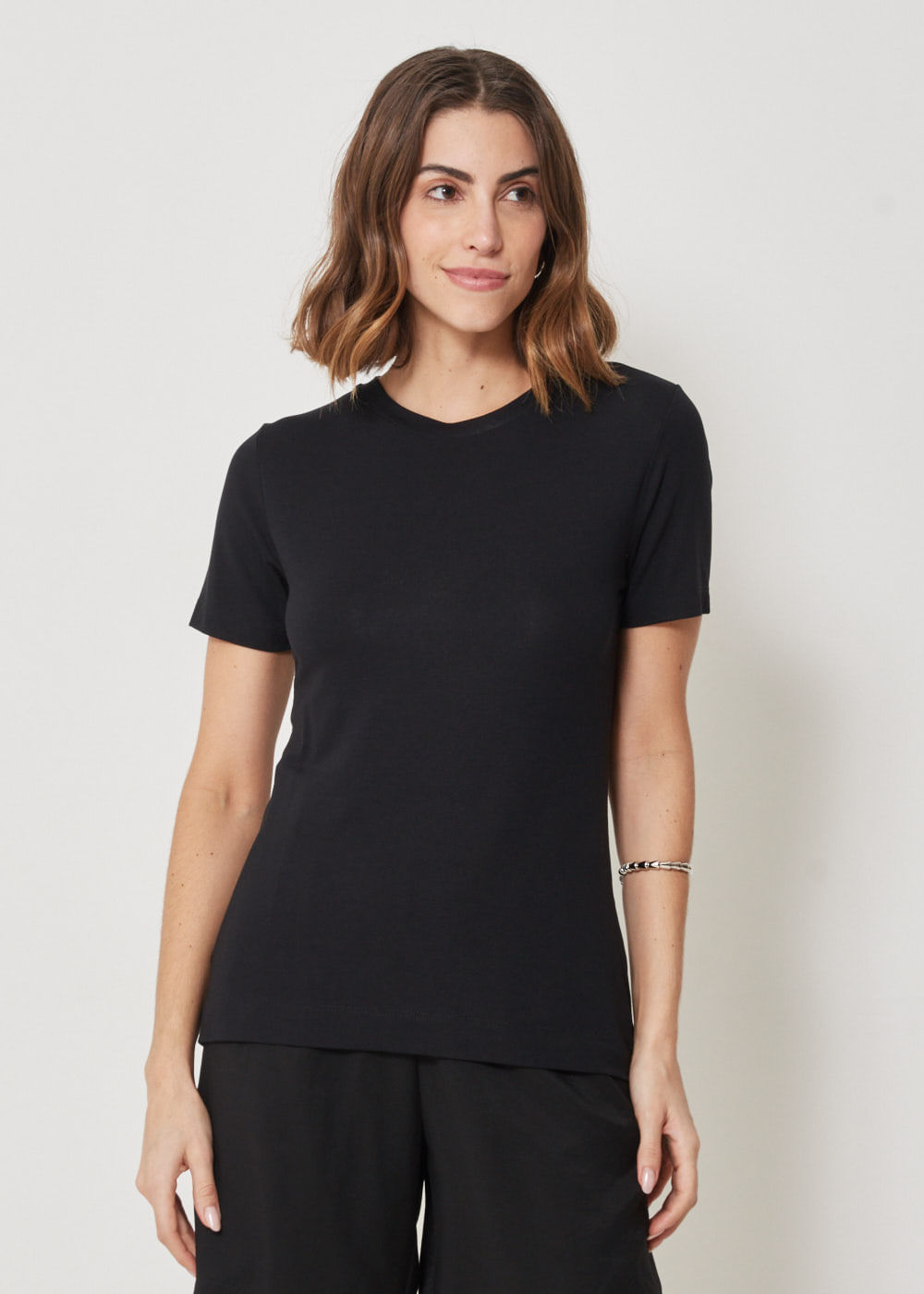 67.10.3403PTO T-SHIRT BÁSICA MALHA GOLA CARECA