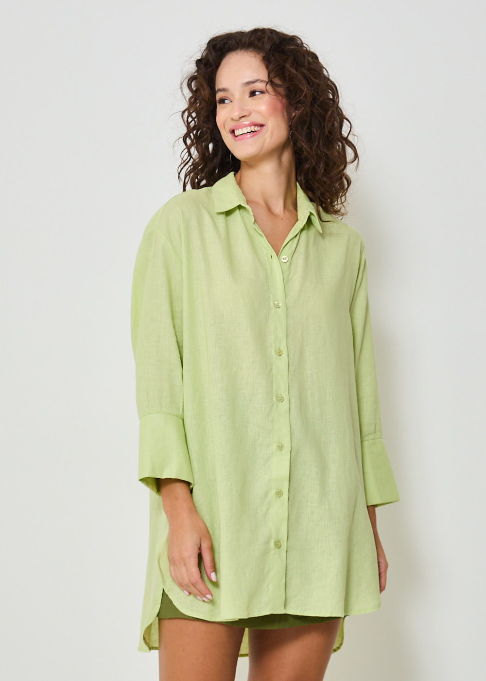 55.40.3418ABA CAMISA MANGA 7/8 OVERSIZED