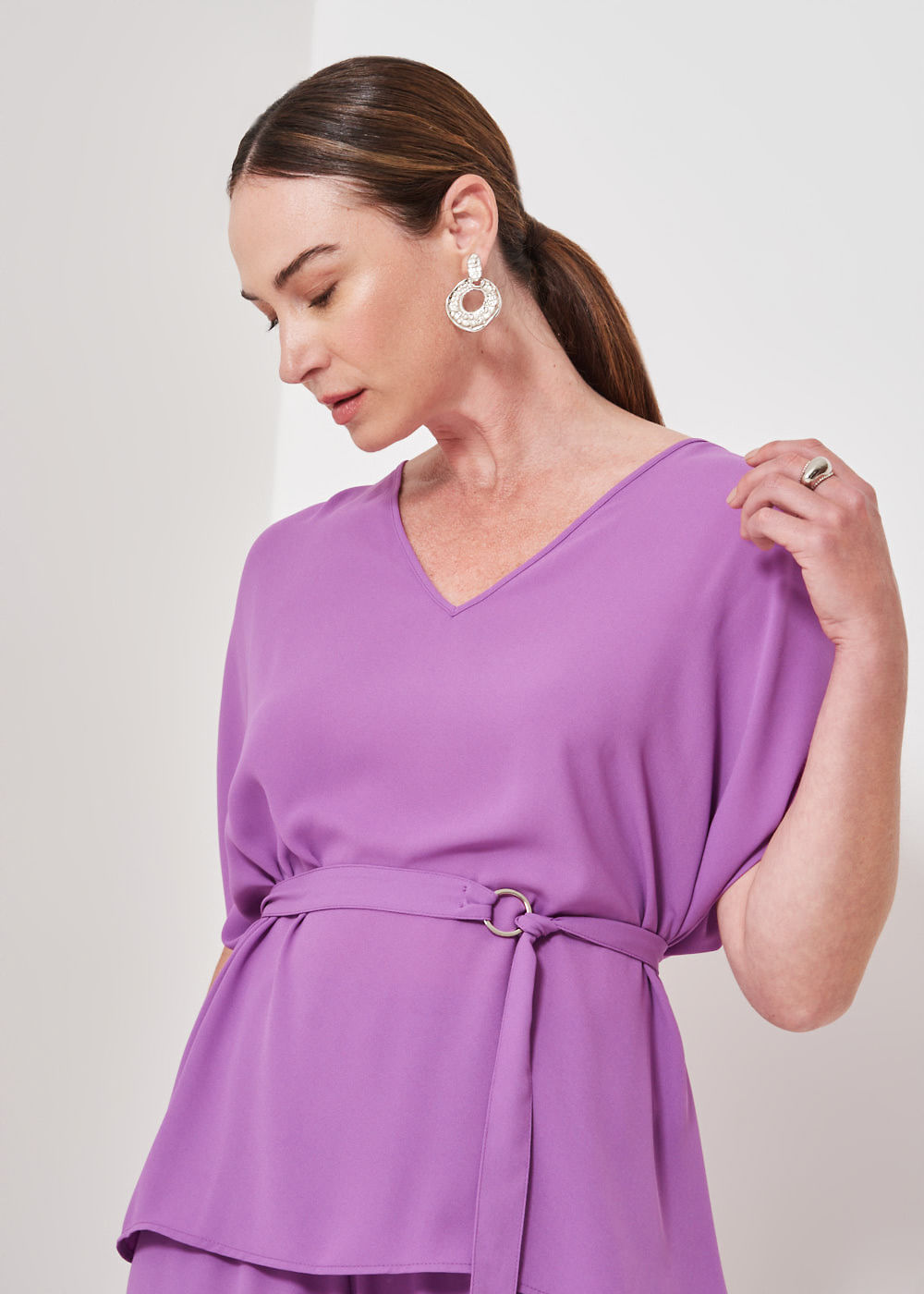 58.40.3434UVA REGATA PREGAS NO OMBRO CHIFFON