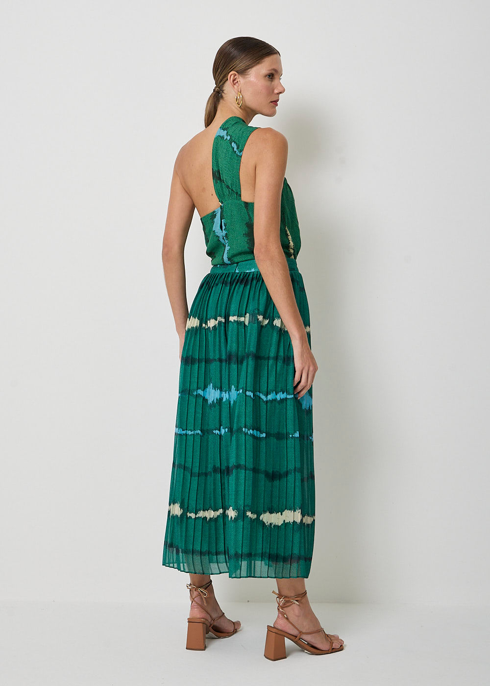 54.21.3419EST SAIA PLISSADA ESTAMPA ONDAS