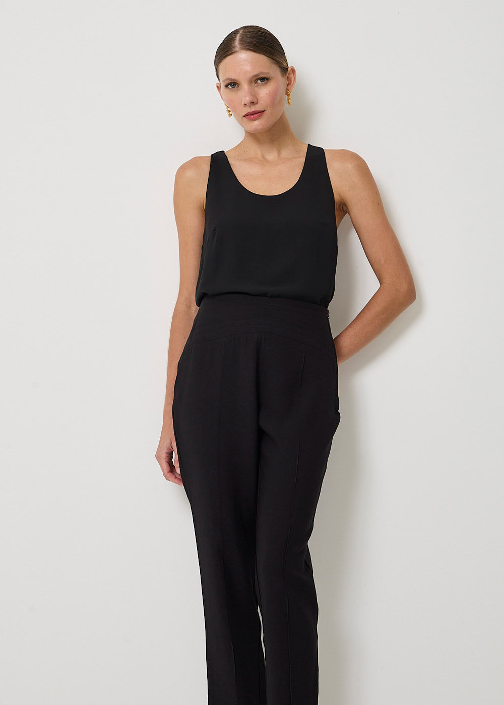 22.20.3401PTO CALÇA SKINNY PALA MATELASSÊ- HIGHLINE