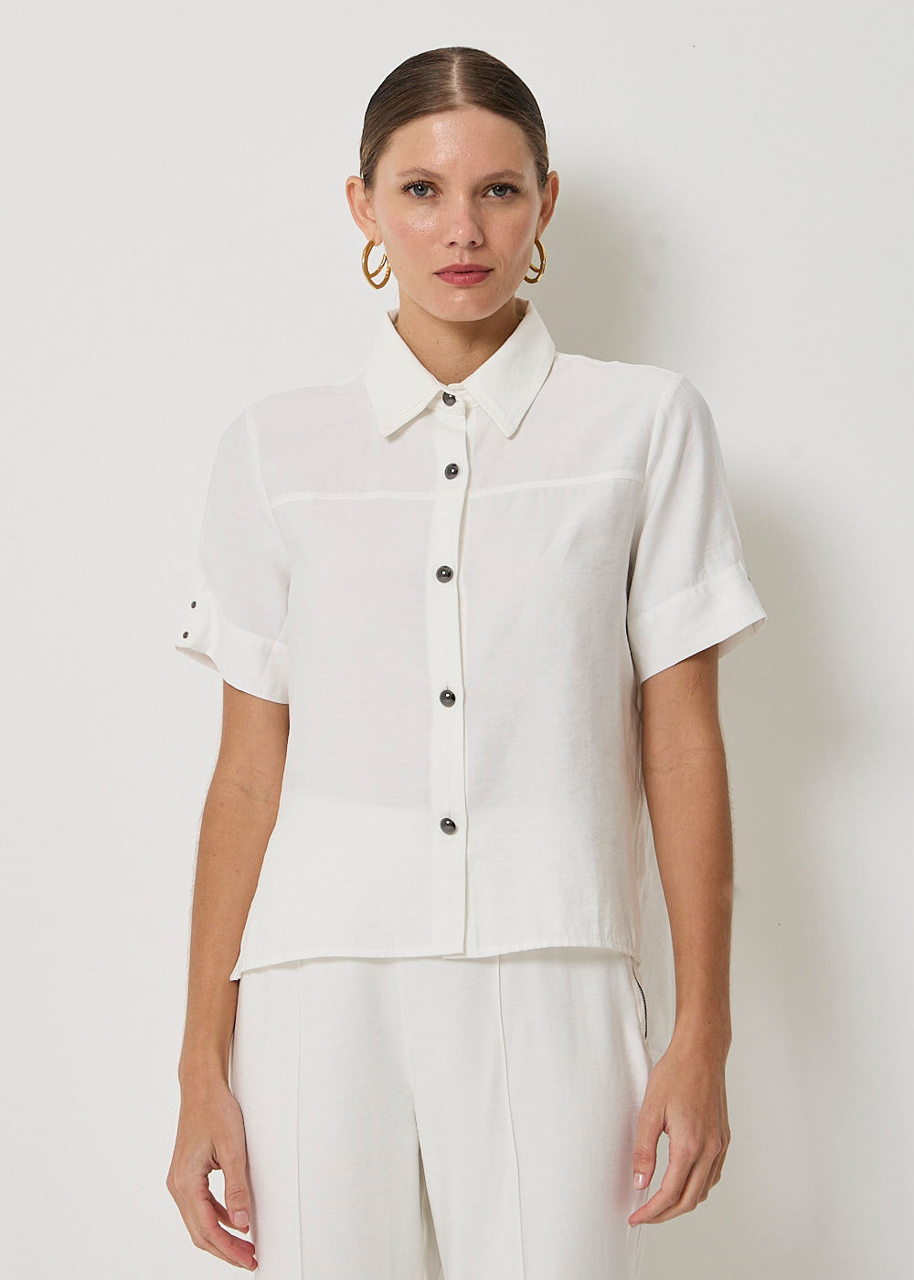 27.40.3401OFW CAMISA M/C ALFAIATARIA BOTÕES E TACHAS - HIGHLINE