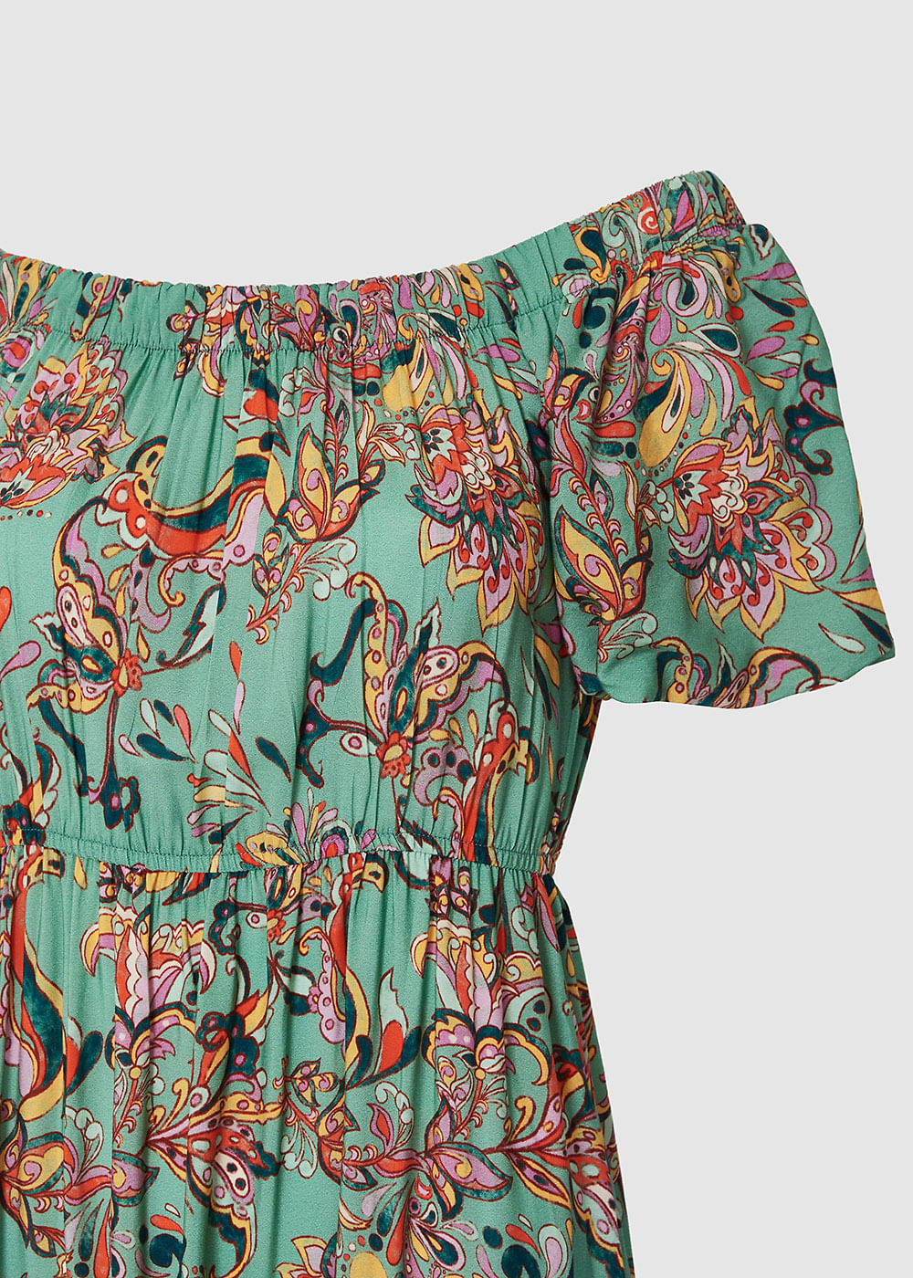 53.22.3420EST VESTIDO MIDI ESTAMPA COLORFUL PAISLEY