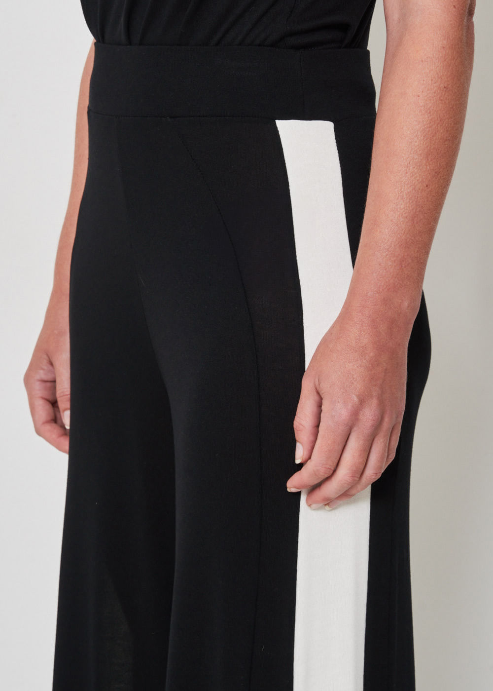 62.30.3501PTO CALÇA MALHA PANTALONA BICOLOR