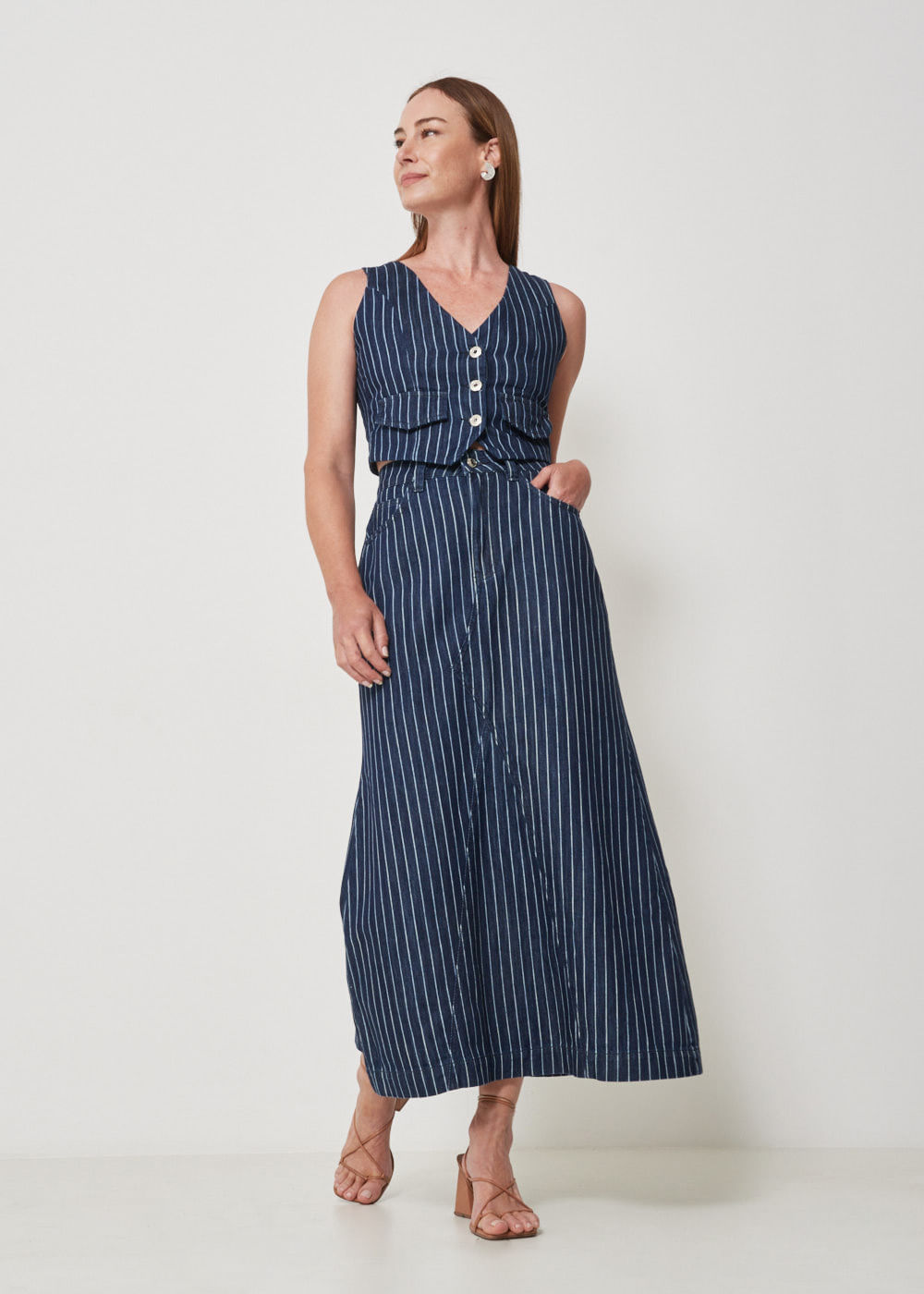 14.30.3501AMA SAIA LONGA JEANS RISCA DE GIZ