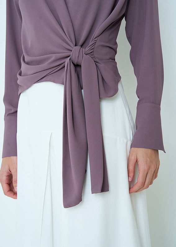 56.40.3502BER BLUSA CACHE COUER AMARRAÇÃO LATERAL