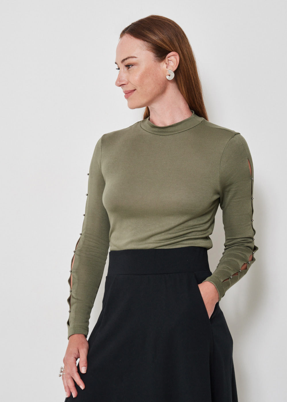 66.40.3502OLI BLUSA  M/L RECORTES VAZADO