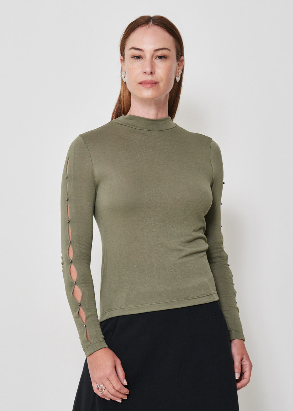 66.40.3502OLI BLUSA  M/L RECORTES VAZADO