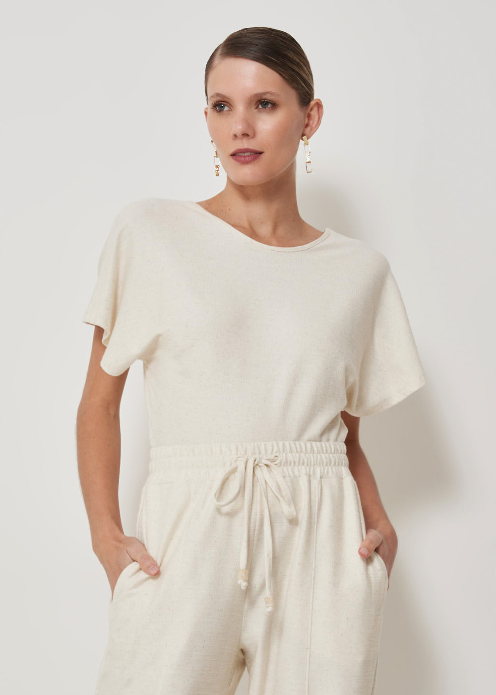 67.40.3511CRU BLUSA MALHA M/C DECOTE COSTAS