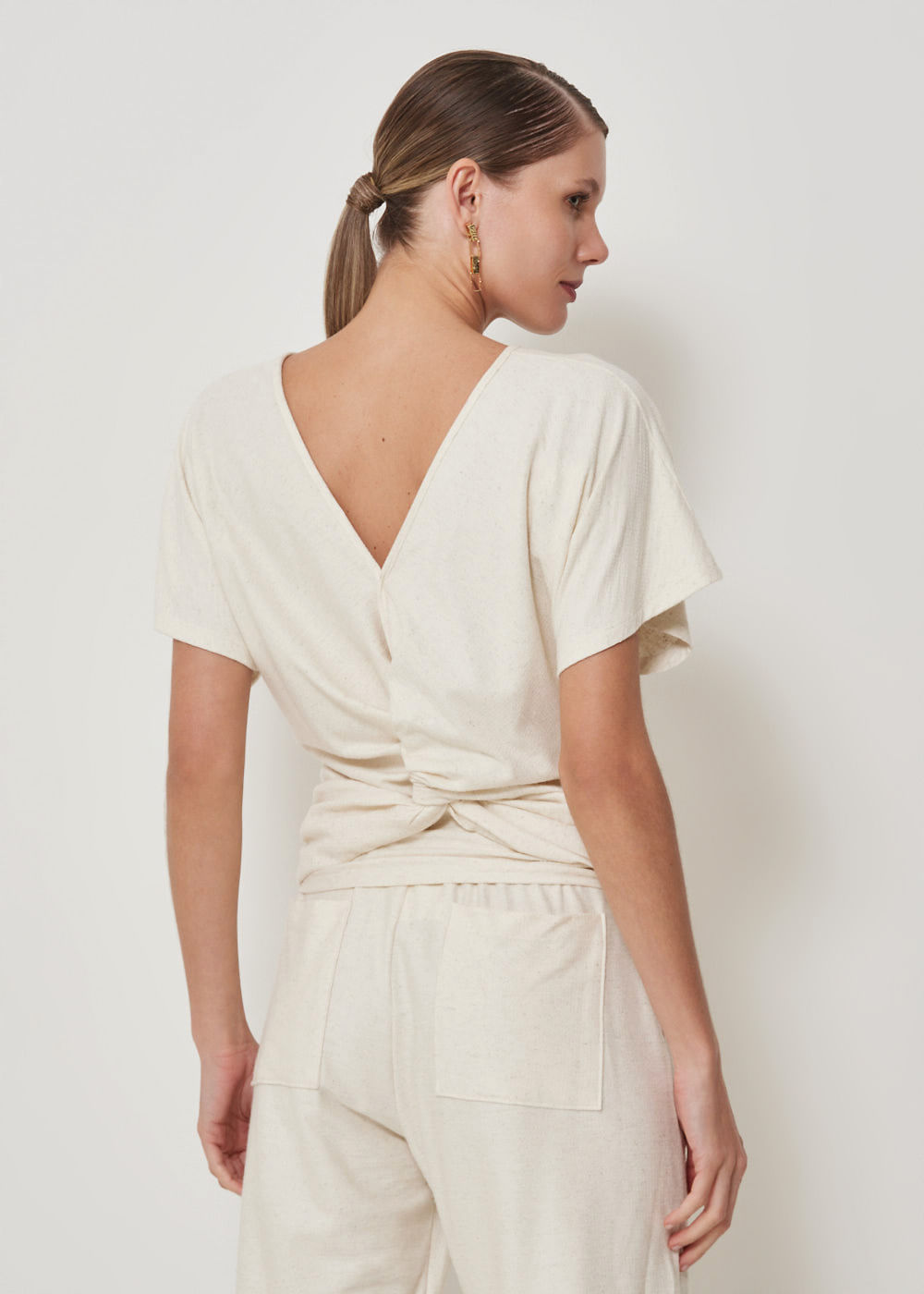 67.40.3511CRU BLUSA MALHA M/C DECOTE COSTAS