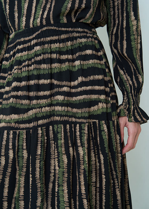 53.23.3501EST VESTIDO MIDI M/L ESTAMPA CIRCLES COLORS