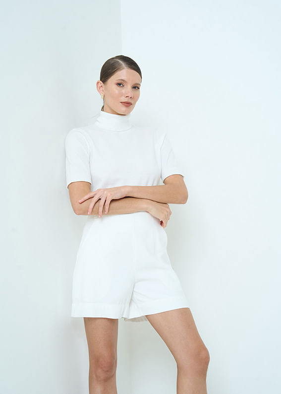 47.40.3505OFW BLUSA DE TRICOT LIGHT M/C GOLA ALTA