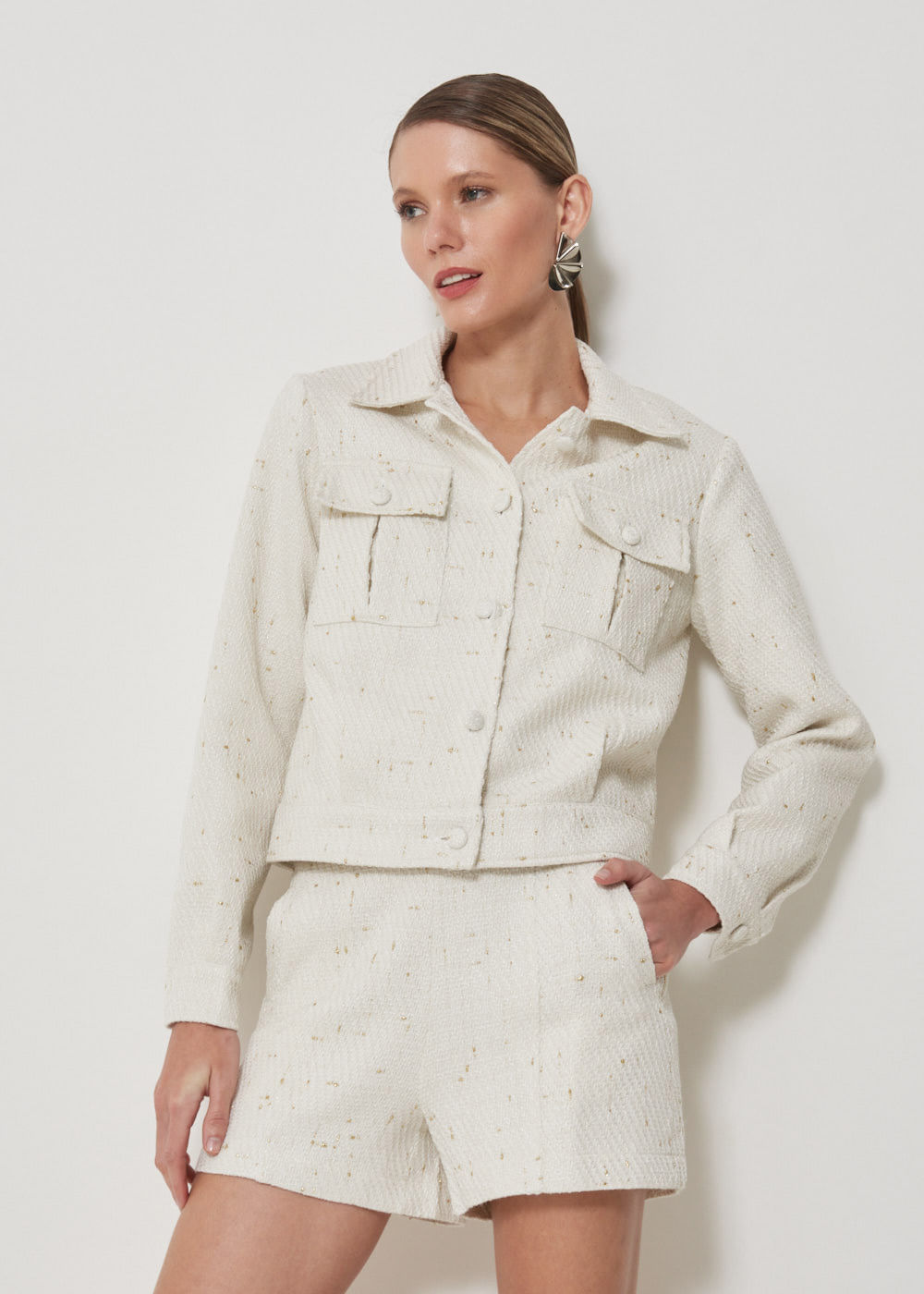 21.30.3504OFW JAQUETA TWEED DETALHE DE BRILHO - HIGHLINE