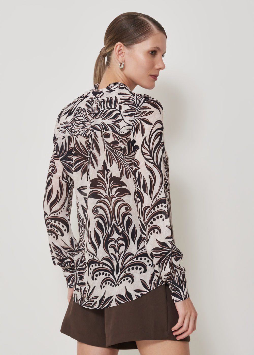 55.20.3506HAI CAMISA M/L ESTAMPA LIGHT LEAVES