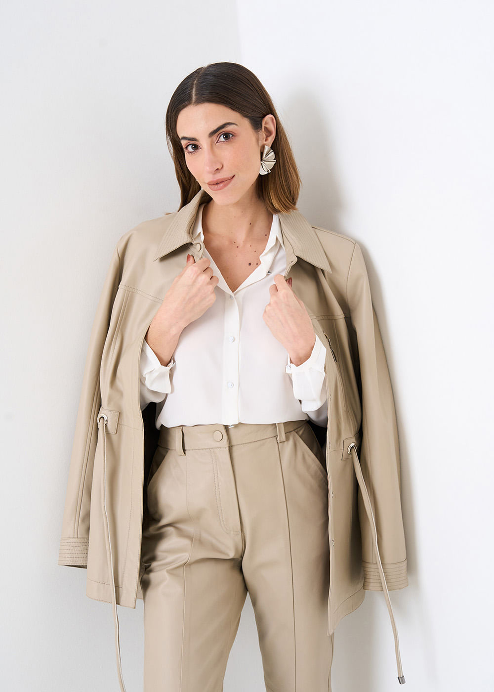 55.40.3502OFW CAMISA CHIFFON M/L COM BOTÕES