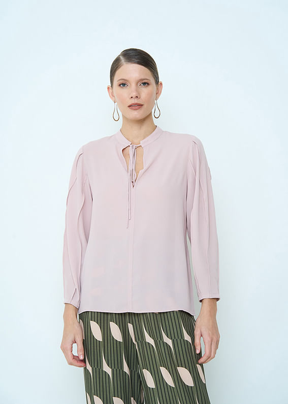 56.40.3503NUD BLUSA MANGA LONGA COM NERVURAS