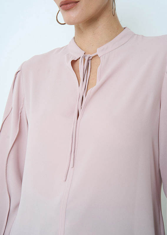 56.40.3503NUD BLUSA MANGA LONGA COM NERVURAS