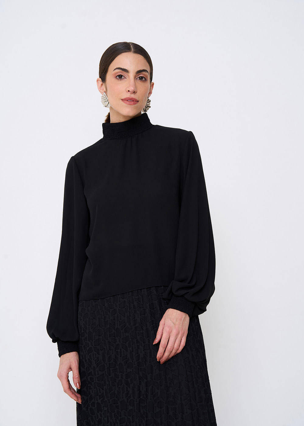 56.40.3504PTO BLUSA M/L LASTEX GOLA