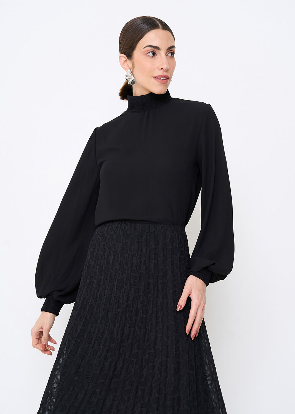 56.40.3504PTO BLUSA M/L LASTEX GOLA
