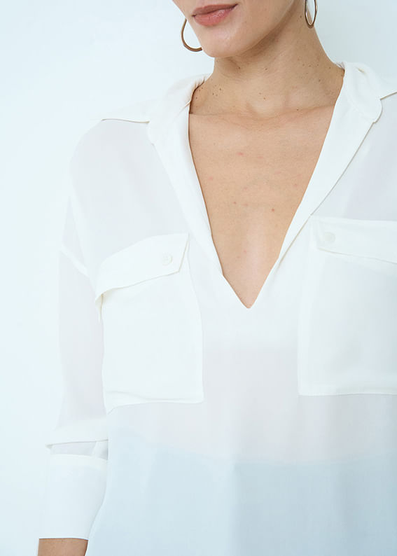 56.40.3505OFW BLUSA M/L DECOTE V BOLSOS