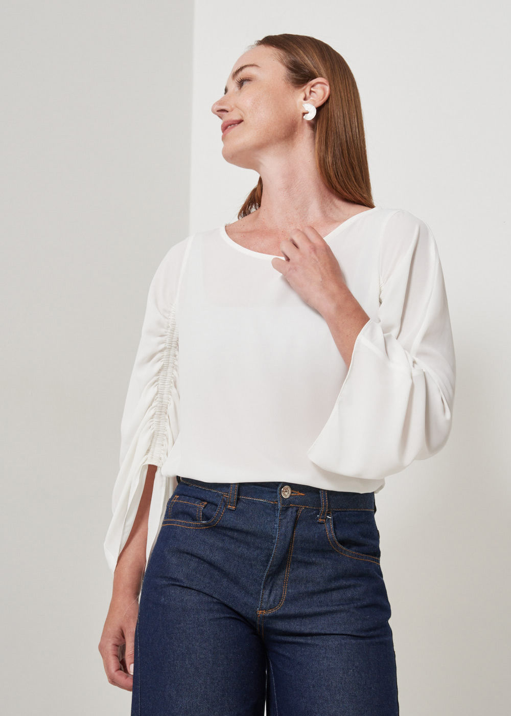 56.40.3506OFW BLUSA M/L DETALHE FRANZIDO