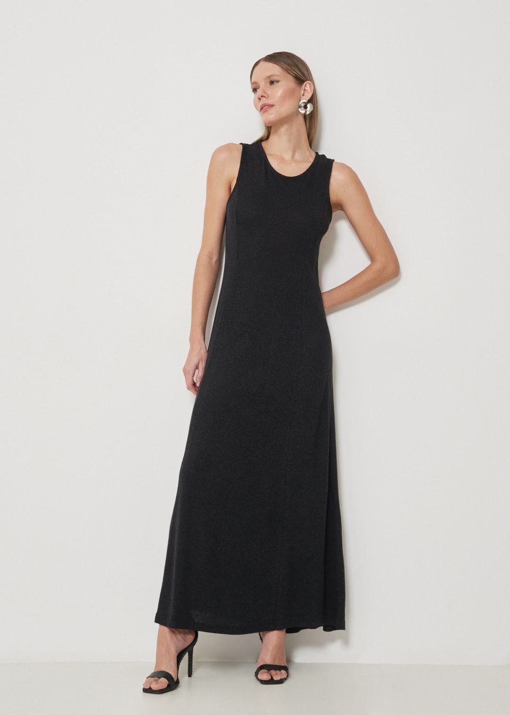 63.11.3501PTO VESTIDO REGATA MIDI COM RECORTES
