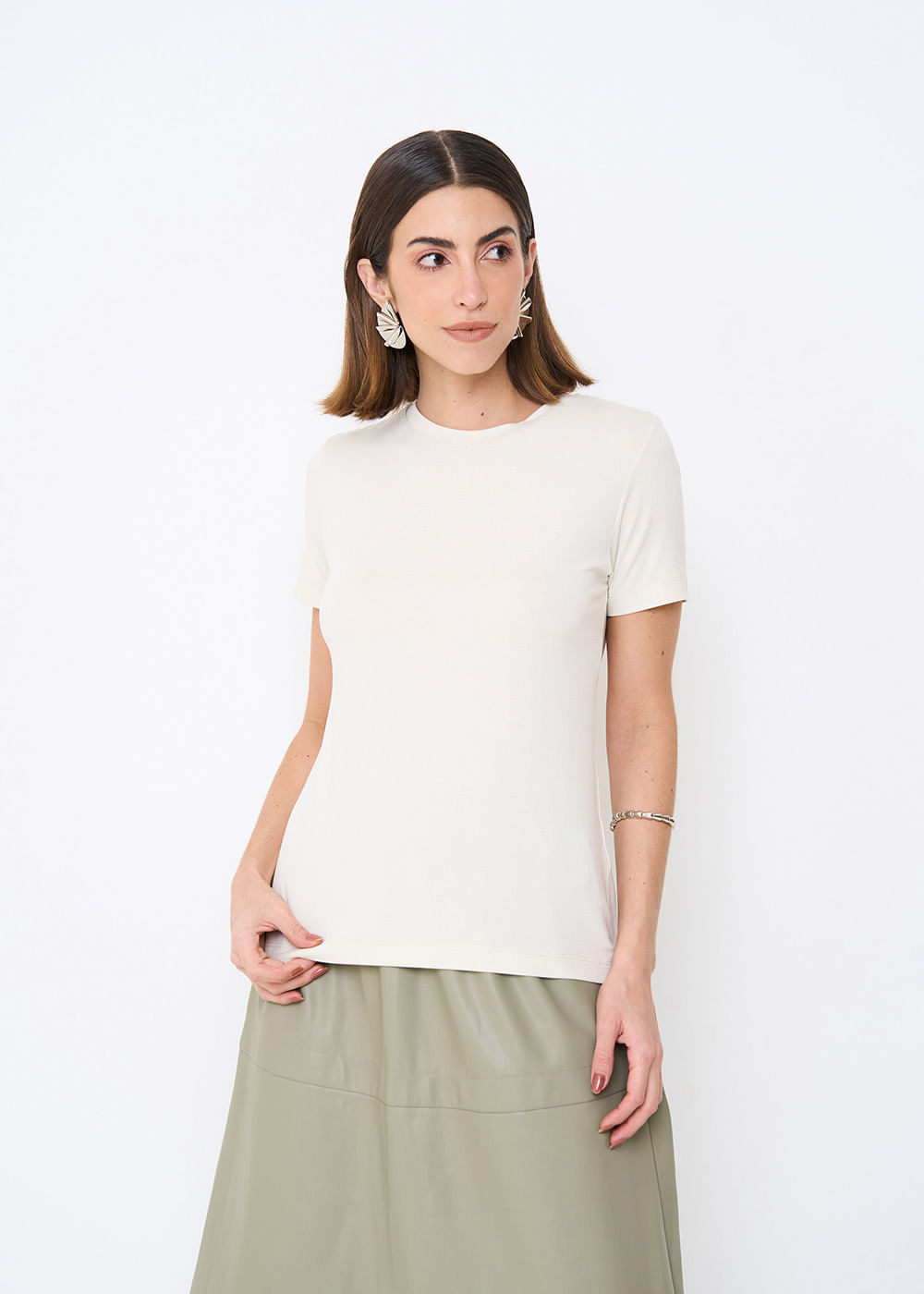 67.10.3502GEL TSHIRT BÀSICA MALHA GOLA CARECA