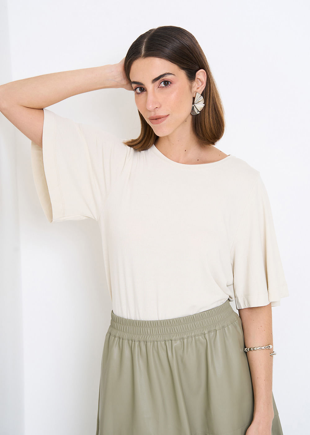 67.40.3513GEL BLUSA MALHA MANGA CURTA AMPLA