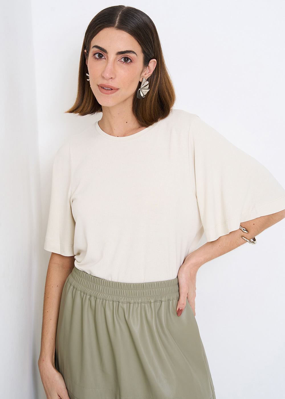 67.40.3513GEL BLUSA MALHA MANGA CURTA AMPLA