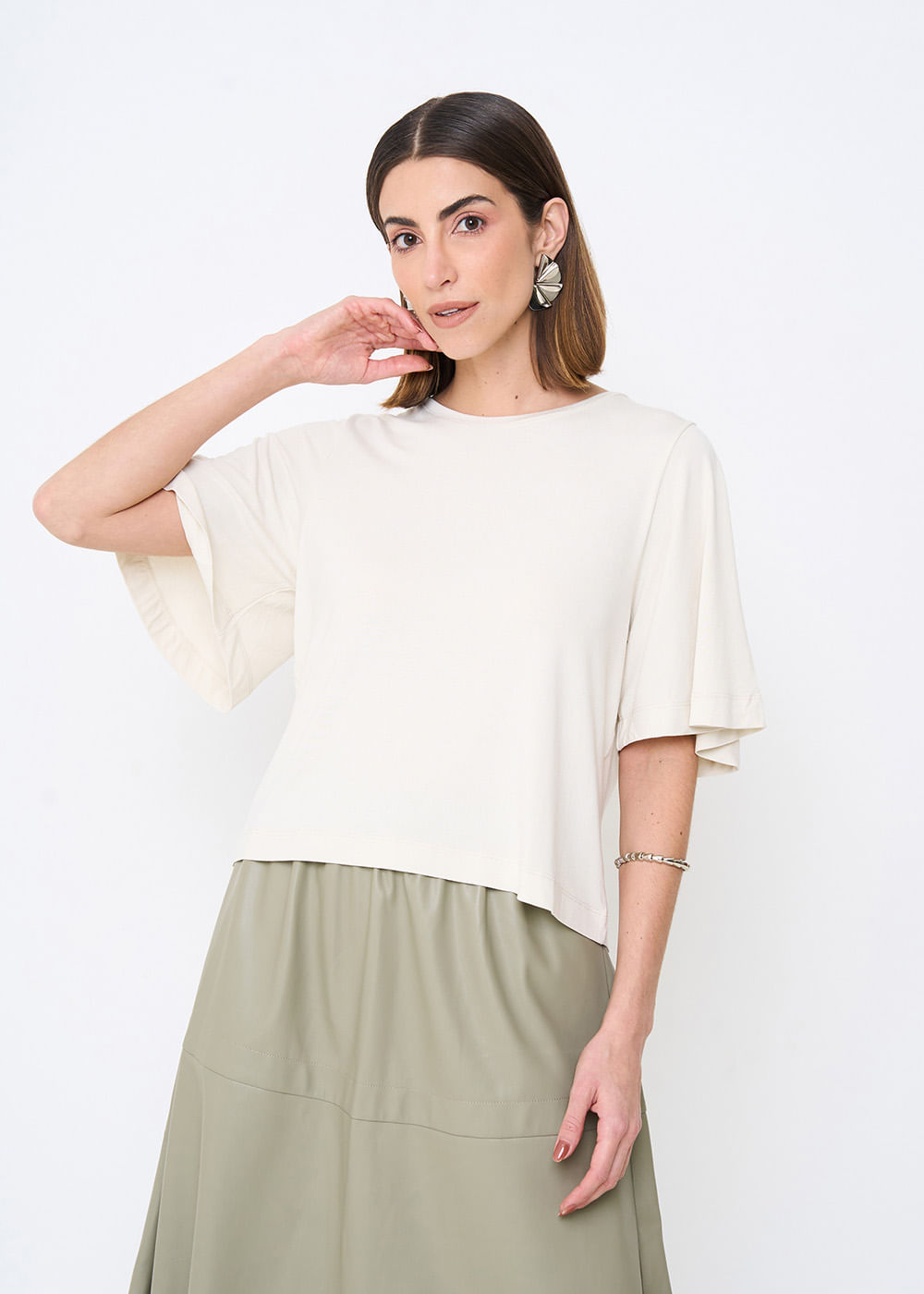67.40.3513GEL BLUSA MALHA MANGA CURTA AMPLA