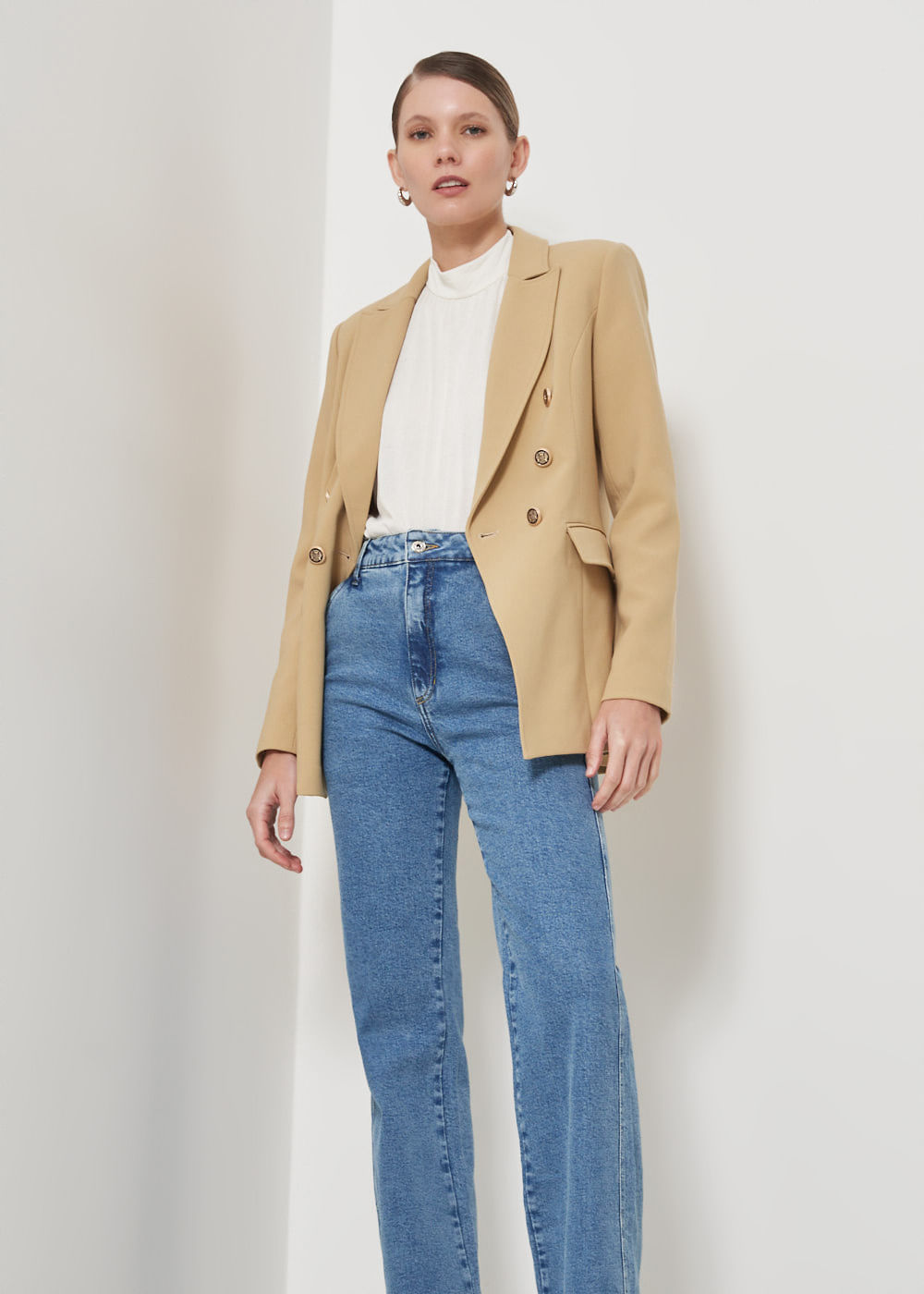 12.25.3501DEL CALÇA JEANS WIDE LEG