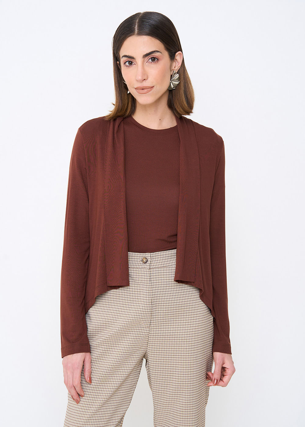 61.30.3503CHO CARDIGAN MALHA MANGA LONGA