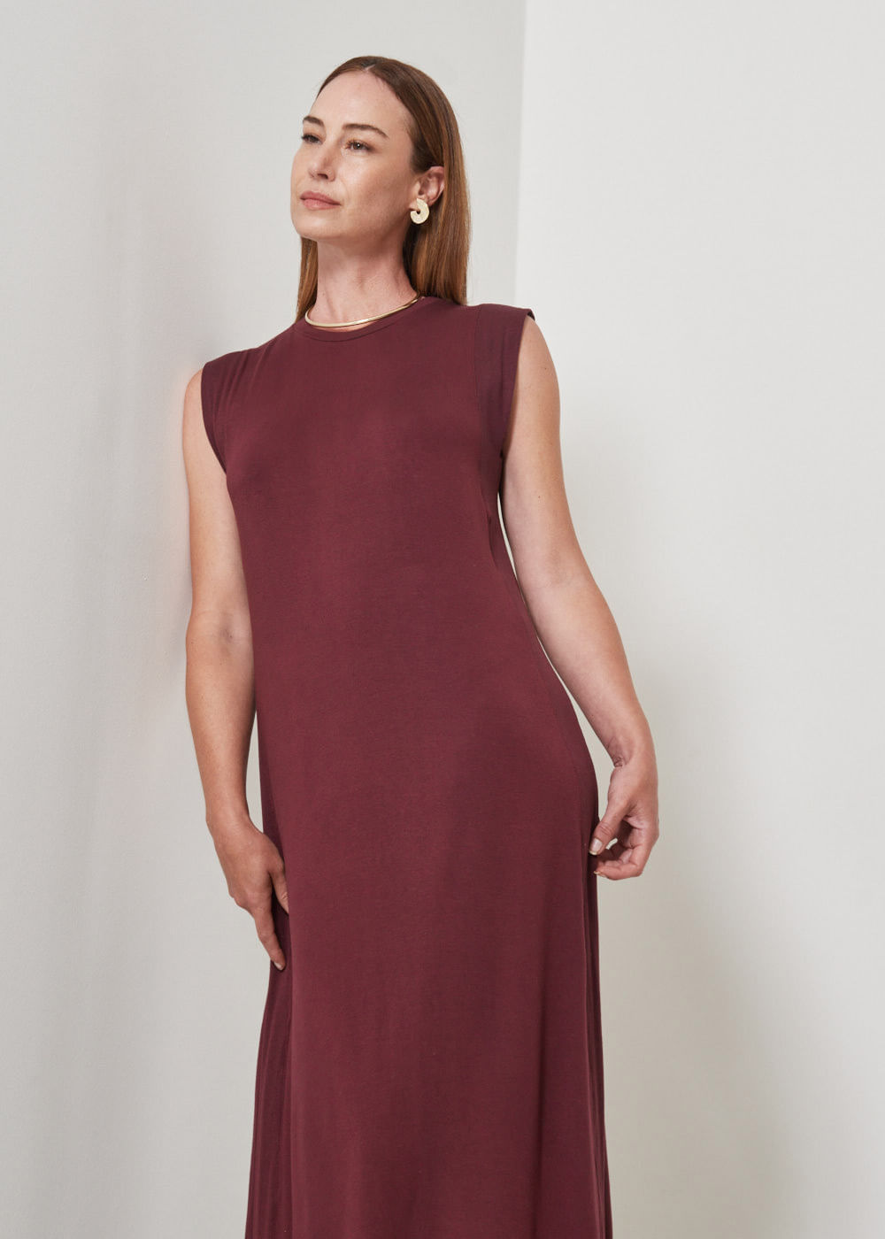 63.40.3501VIN VESTIDO LONGO MALHA COM RIBANA
