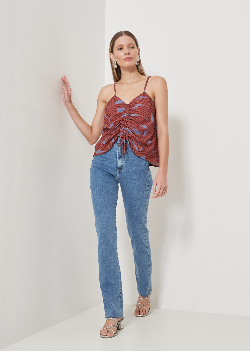 12.20.3504DEL CALÇA JEANS SKINNY BARRA RECORTE A FIO