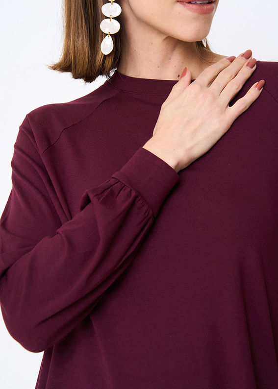 66.40.3509VIN BLUSA MALHA MANGA BUFANTE