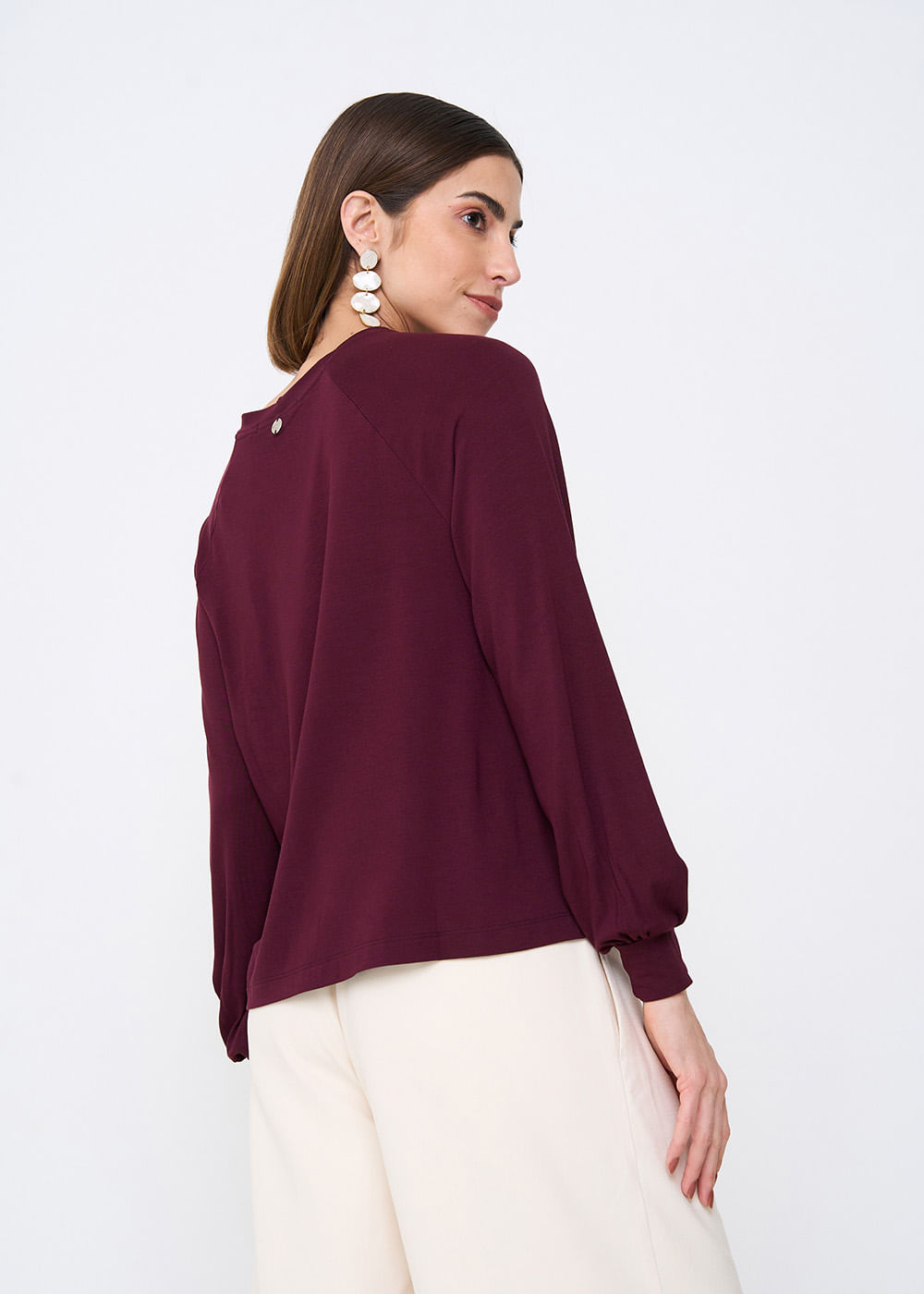 66.40.3509VIN BLUSA MALHA MANGA BUFANTE